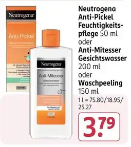 Rossmann Neutrogena gesichtspflege Angebot