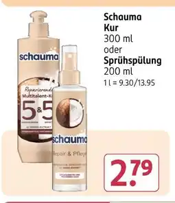 Rossmann Schauma kur oder sprühspülung Angebot