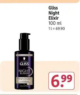 Rossmann Gliss night elixir Angebot