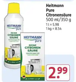 Rossmann Heitmann pure citronensäure Angebot