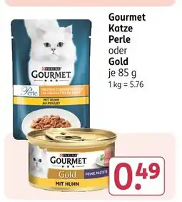 Rossmann Gourmet katze perle oder gold Angebot