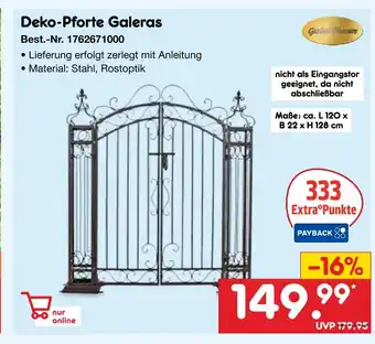 Netto Marken-Discount Greemotion deko-pforte galeras Angebot