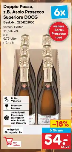 Netto Marken-Discount Doppio passo asolo prosecco superiore docg Angebot