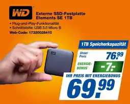 Expert Wd externe ssd-festplatte elements se 1tb Angebot