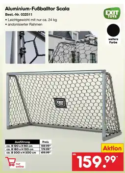 Netto Marken-Discount Exit toys aluminium-fußballtor scala Angebot