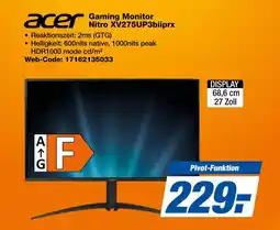 Expert Acer gaming monitor nitro xv275up3biiprx Angebot