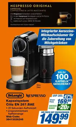 Expert Delonghi kapselsystem citiz en 267.bae Angebot