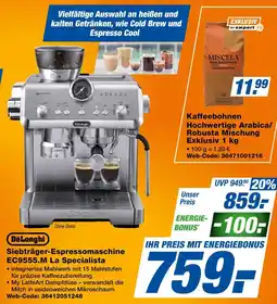 Expert Delonghi siebträger-espressomaschine ec9555.m la specialista Angebot