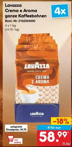 Netto Marken-Discount Lavazza crema e aroma ganze kaffeebohnen Angebot