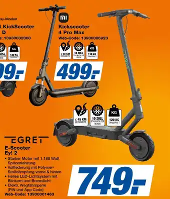 Expert Xiaomi oder egret kickscooter oder e-scooter Angebot