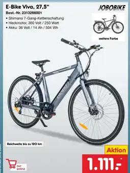 Netto Marken-Discount Joborike e-bike viva, 27,5 Angebot