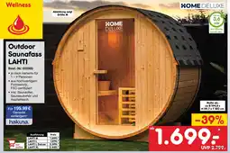 Netto Marken-Discount Home deluxe outdoor saunafass lahti Angebot