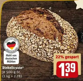 REWE Brot & mehr dinkelkruste Angebot