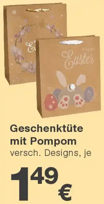 KiK Geschenktüte mit Pompom Angebot