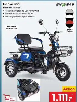 Netto Marken-Discount Eneway e-trike bari Angebot