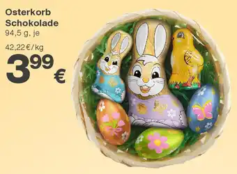 KiK Osterkorb Schokolade Angebot