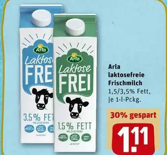 REWE Arla laktosefreie frischmilch Angebot