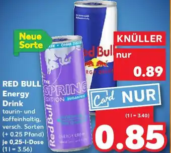 Kaufland RED BULL Energy Drink Angebot