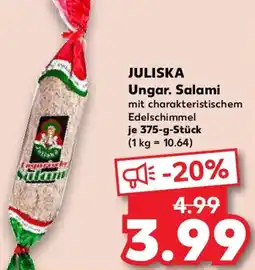 Kaufland JULISKA Ungar. Salami Angebot