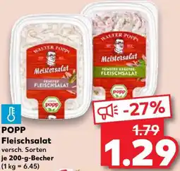 Kaufland POPP Fleischsalat Angebot