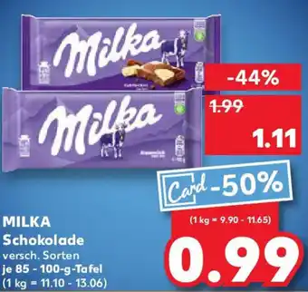 Kaufland MILKA Schokolade Angebot