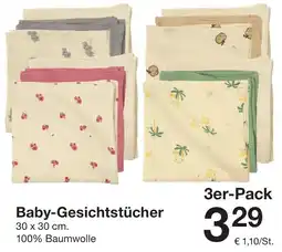 Zeeman Baby-Gesichtstücher Angebot