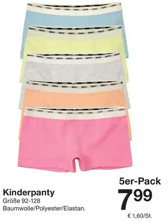 Zeeman Kinderpanty Angebot