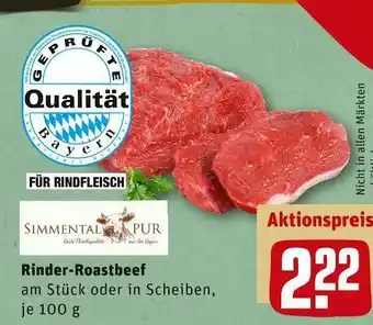 REWE Simmental pur rinder-roastbeef Angebot