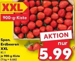 Kaufland Span. Erdbeeren XXL Angebot