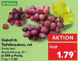 Kaufland Südafrik. Tafeltrauben, rot Angebot