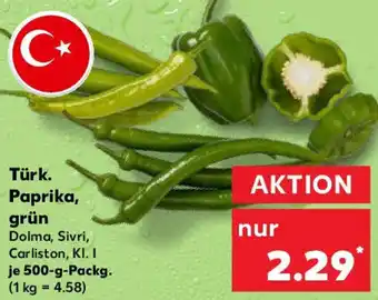 Kaufland Türk. Paprika, grün Angebot