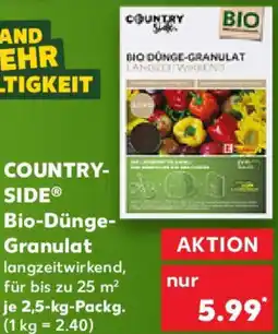 Kaufland COUNTRY SIDE Bio-Dünge Granulat Angebot