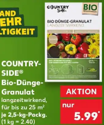 Kaufland COUNTRY SIDE Bio-Dünge Granulat Angebot