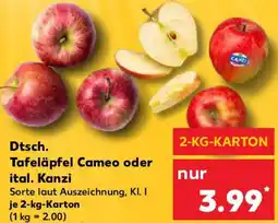 Kaufland Dtsch. Tafeläpfel Cameo oder ital. Kanzi Angebot