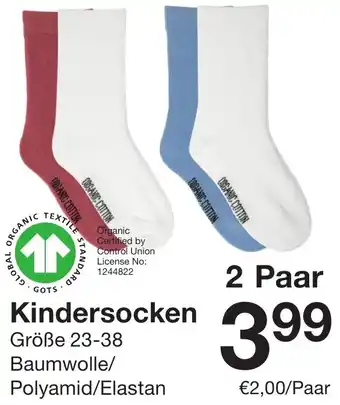 Zeeman Kindersocken Angebot