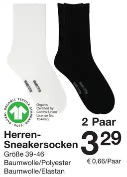 Zeeman Herren Sneakersocken Angebot