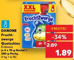 Kaufland DANONE Fruchtzwerge Quetschies Angebot