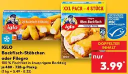 Kaufland IGLO Backfisch-Stäbchen oder Filegro Angebot