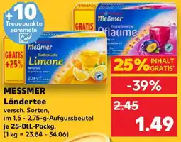 Kaufland MESSMER Ländertee Angebot