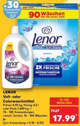 Kaufland LENOR Voll- oder Colorwaschmittel Angebot