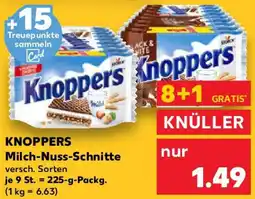 Kaufland KNOPPERS Milch-Nuss-Schnitte Angebot