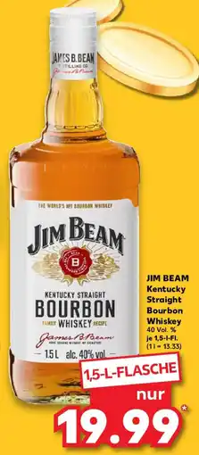 Kaufland JIM BEAM Kentucky Straight Bourbon Whiskey Angebot