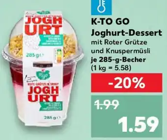 Kaufland K-TO GO Joghurt-Dessert Angebot