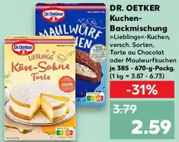 Kaufland DR. OETKER Kuchen Backmischung Angebot