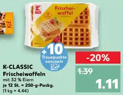 Kaufland K-CLASSIC Frischeiwaffeln Angebot