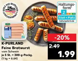 Kaufland K-PURLAND Feine Bratwurst Angebot