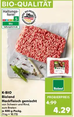 Kaufland K-BIO Bioland Hackfleisch gemischt Angebot