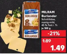 Kaufland MILRAM Burlander Angebot