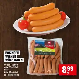 Handelshof BÖSINGER WIENER WÜRSTCHEN Angebot