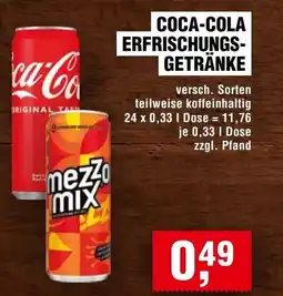 Handelshof COCA-COLA ERFRISCHUNGS- GETRÄNKE Angebot